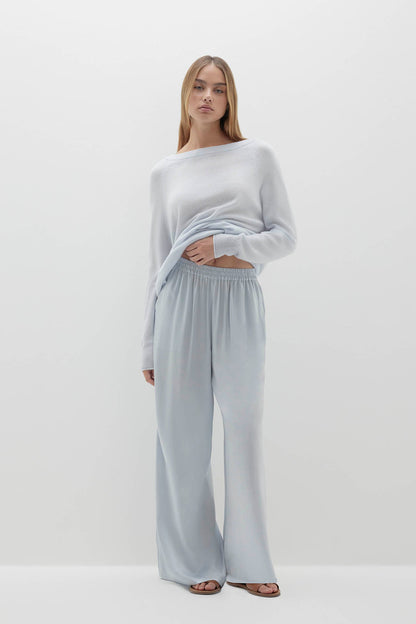 EVAN SILK WIDE LEG PANT | 33" INSEAM