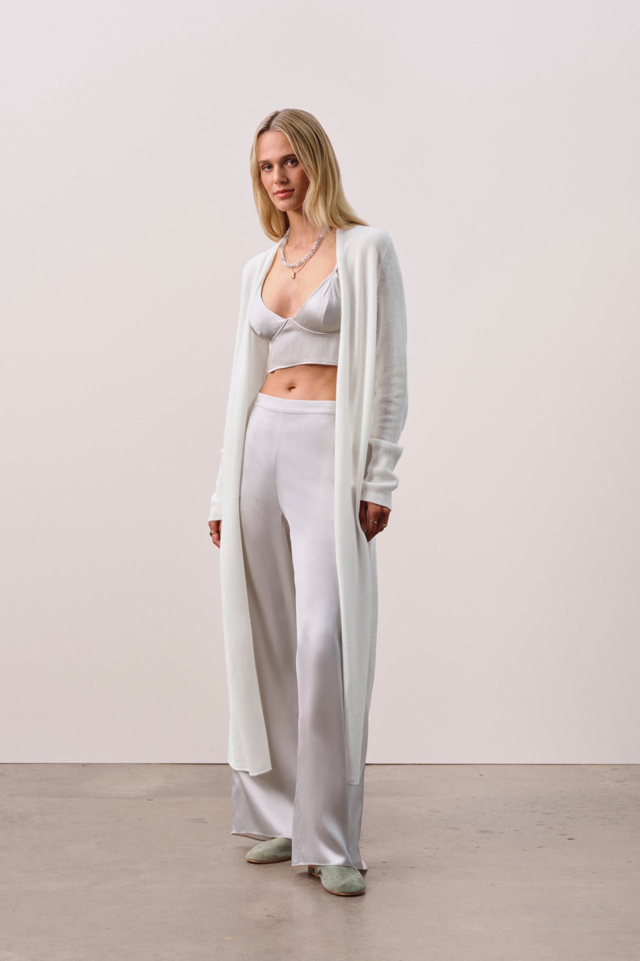 FAYE LONGLINE CASHMERE CARDIGAN