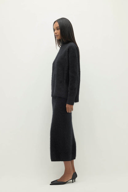 ETHEL BRUSHED CASHMERE TURTLENECK SWEATER