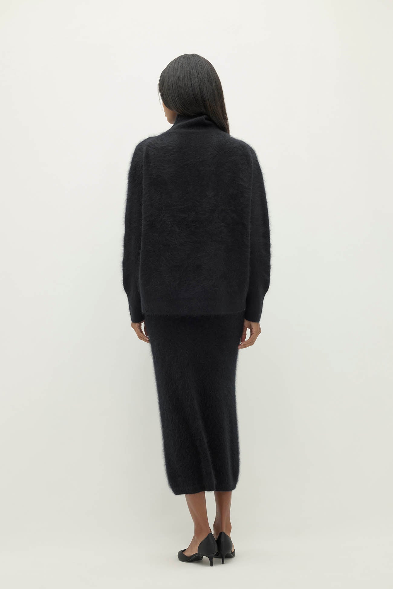 ETHEL BRUSHED CASHMERE TURTLENECK SWEATER
