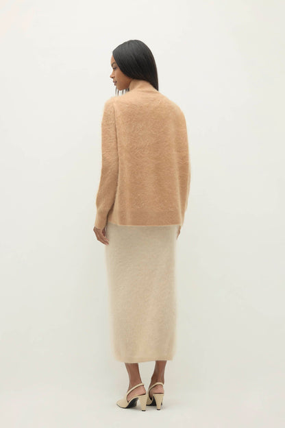 ETHEL BRUSHED CASHMERE TURTLENECK SWEATER