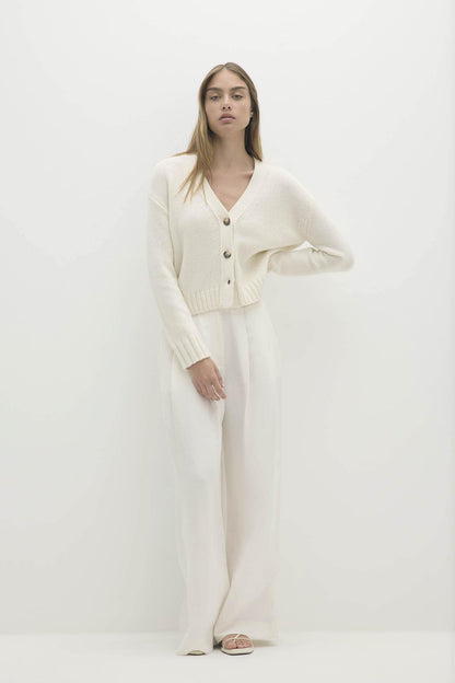 GENEVIEVE ORGANIC CASHMERE BLEND CARDIGAN