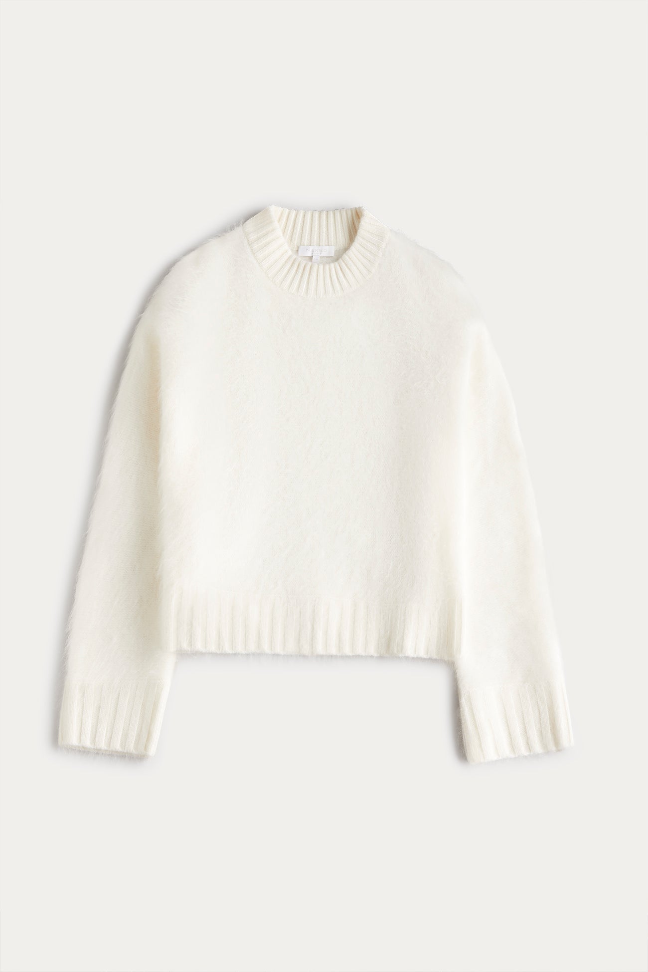FEDERICA BRUSHED CASHMERE CREWNECK
