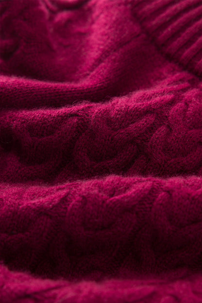 BAILEY CABLEKNIT MOCK NECK