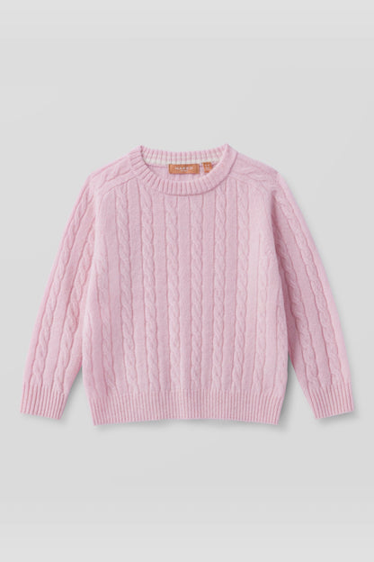 FINLEY KIDS CABLEKNIT CREWNECK SWEATER